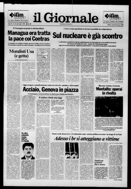 Il giornale : quotidiano del mattino